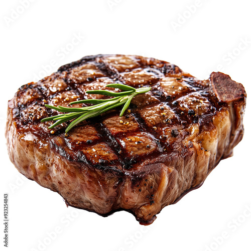 Beef steak isolated on transparent or white background