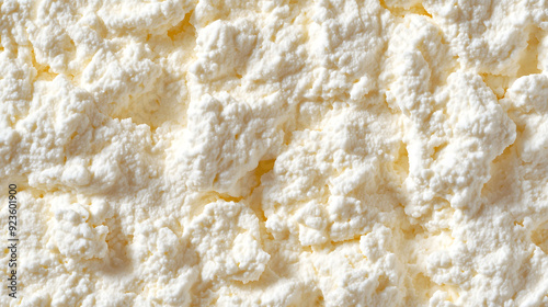 Background Image Featuring Cottage Cheese: Smooth Texture and Creamy White Appearance