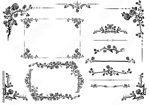 Elegant floral elements