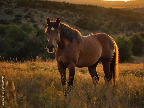 horse in the field