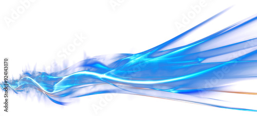 PNG Abstract blue light waves motion