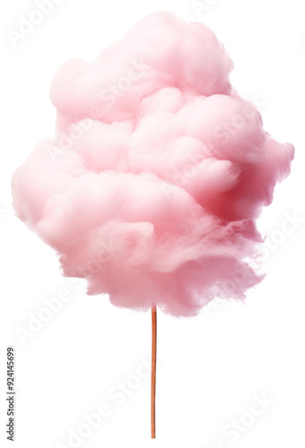 PNG Fluffy pink cotton candy treat