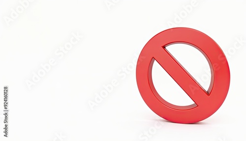 Red prohibition sign on a white background, signaling no entry or forbidden access.