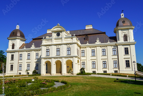 Nasice, Croatia, August 11, 2024: The old castle of count Pejacevic from 1811 in Nasice, Croatia.