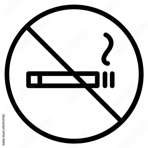 No smoking sign icon