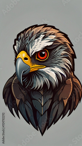 Falcon head logo