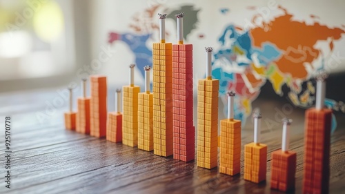 Bar graph comparing lung cancer death rates across different countries, with a visual emphasis on smoking prevalence and its correlation with mortality