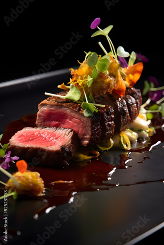 Exquisite Gourmet Food Presentation - A Convergence of Culinary Art and High-End Dining