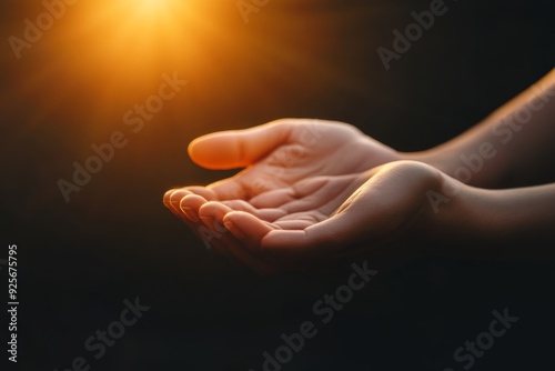 Eucharist therapy blessing human hands in worship for christian easter lent pray concept