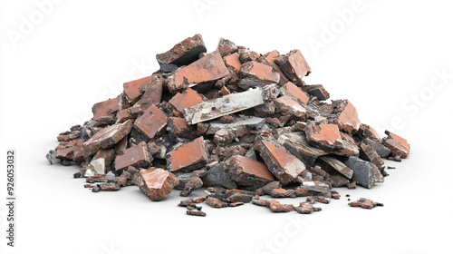 Broken Bricks Pile.