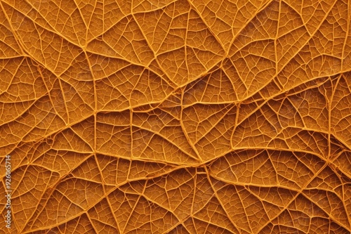 Close up of Fiber structure of dry leaves texture background