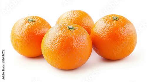 mandarin fruits isolated on white background