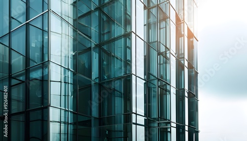 office building with reflection