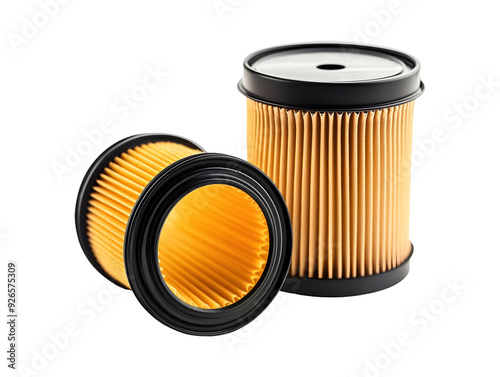 Air, fuel or oil filters isolated on transparent or white background