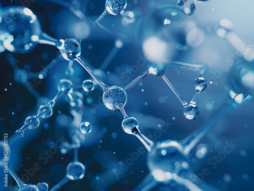 Abstract Structure Background of Molecule Or Atom, molecular structure, structural chemical formula with atoms