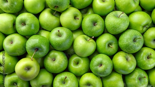 Texture of green apples