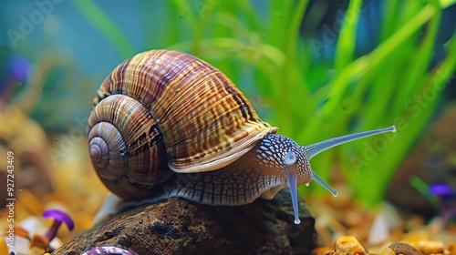 Land-Dwelling Mollusk Snails