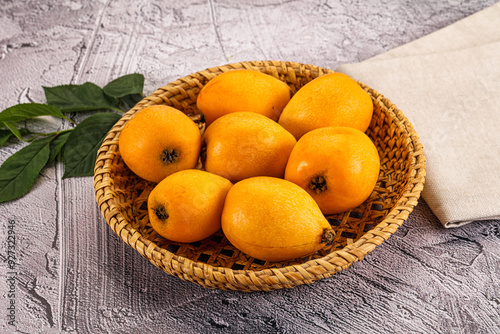 Ripe sweet juicy medlar fruit