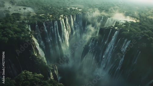 Victoria the waterfalls located on the zambezi