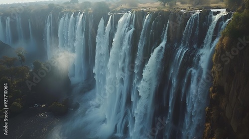 Victoria the waterfalls located on the zambezi