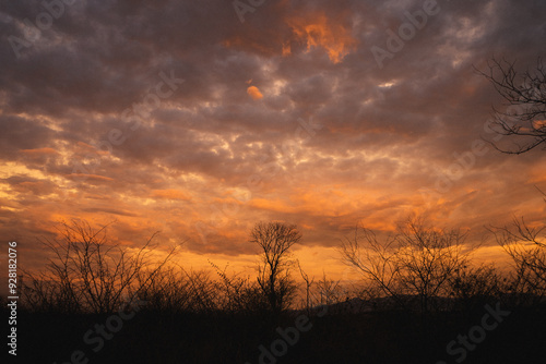 atardecer en el cerro