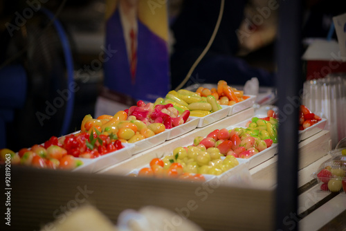 Luk Chup, Thai Market, Thai Dessert, Phuket Town, Phuket, Thailand