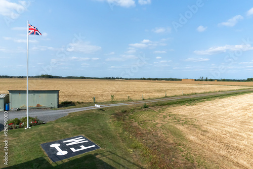 Overlooking remote areas of the former airfield, Framlingham Station 153, at Parham, Suffolk, UK