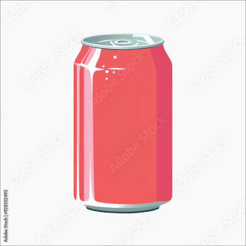 Vibrant soda can illustration