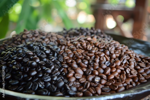 2024 Photo of the Day showcases a mound of coffee beans with a glossy spectrum of colors varying in size and shape