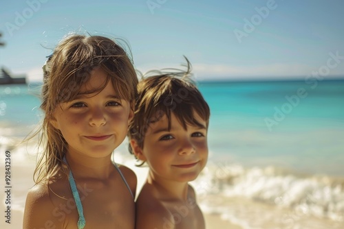 Children on vacation, Generative AI