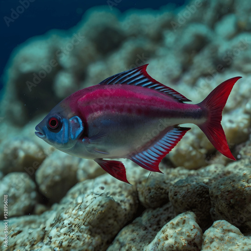 beautiful bleeding heart tetra fish 