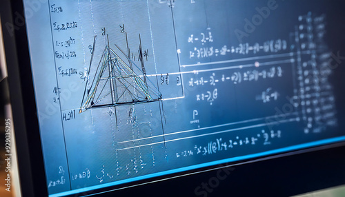 view geometric theorem displayed computer screen highlighting precision elegance mathematical proofs