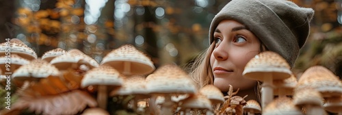 female mycologist 