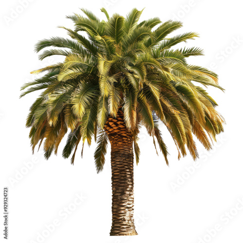 palm tree isolated on white background