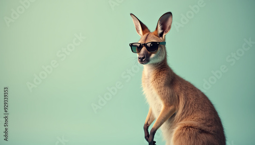 wallaby wearing sunglasses