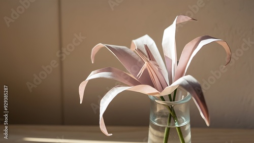 Origami water lily