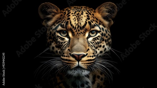 Leopard Portrait: Close Up of a Majestic Wild Cat