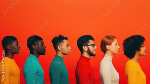 Vibrant and Diverse Ethnic Groups Gathered Together in a Harmonious of Togetherness and Inclusivity with a Deep Depth of Field Blurred Background