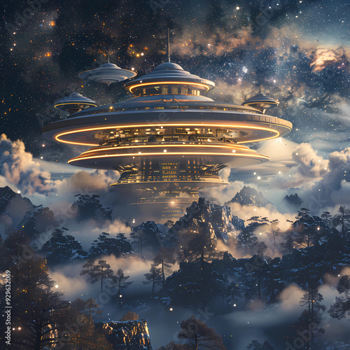 Diplomacy Beyond Earth: Extraterrestrial Embassy 3D Rendering