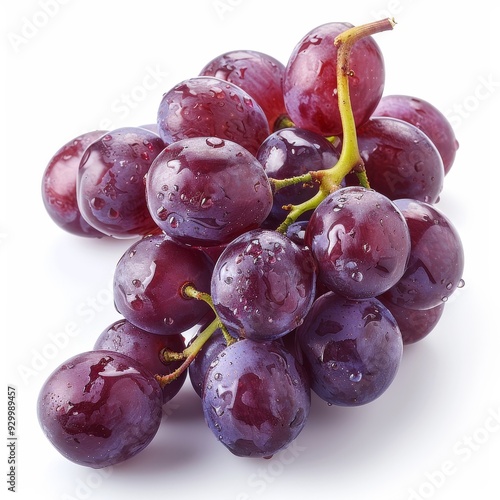 A bunch of fresh, juicy, plump grapes, picked at the peak of ripeness.