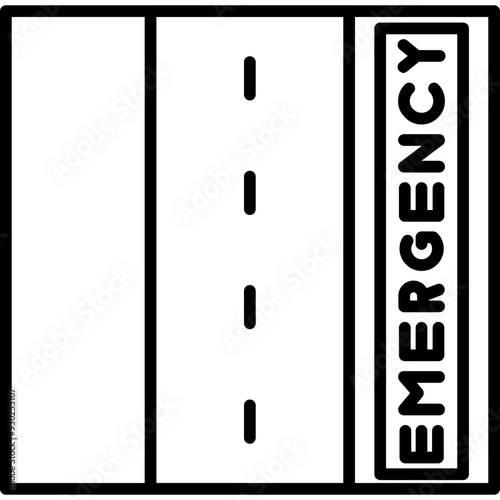 Emergency Lane Icon