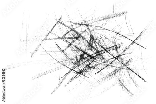 dark scribbles isolated on white or transparent png