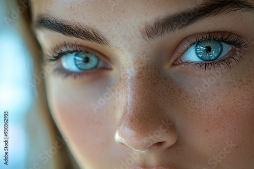 Female Displaying Contact Lens with Comfort and Confidence