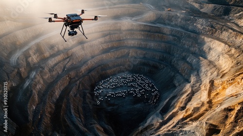 Drone Inspection of a Large Open Pit Mine