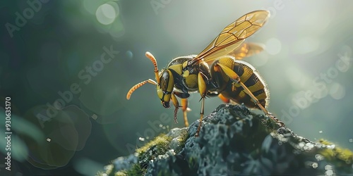 wasp in nature