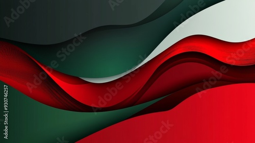 Abstract biz red-green background