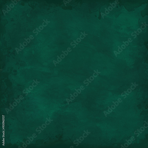 Aquarelle fond grunge vert foncé 