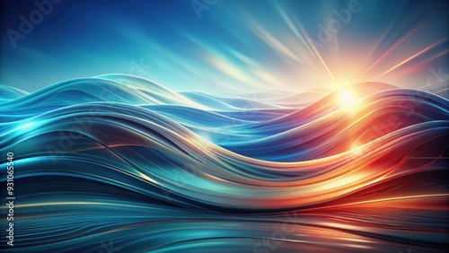 Dynamic abstract background with flowing waves , , rendering,futuristic, motion, energy, modern, design, technology, digital