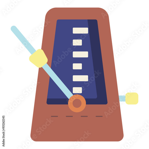 metronome for maintain music tempo device flat icon