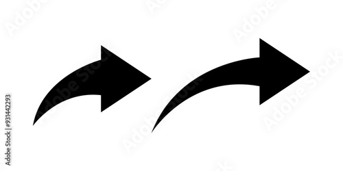 curved arrow png, black curved arrow icon ioslated on transparent background